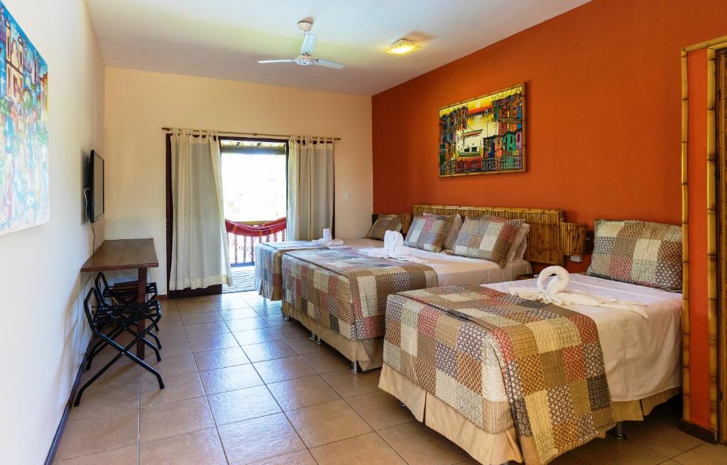 Suíte Piscina Térreo Família - Pousada Praia das Ondas